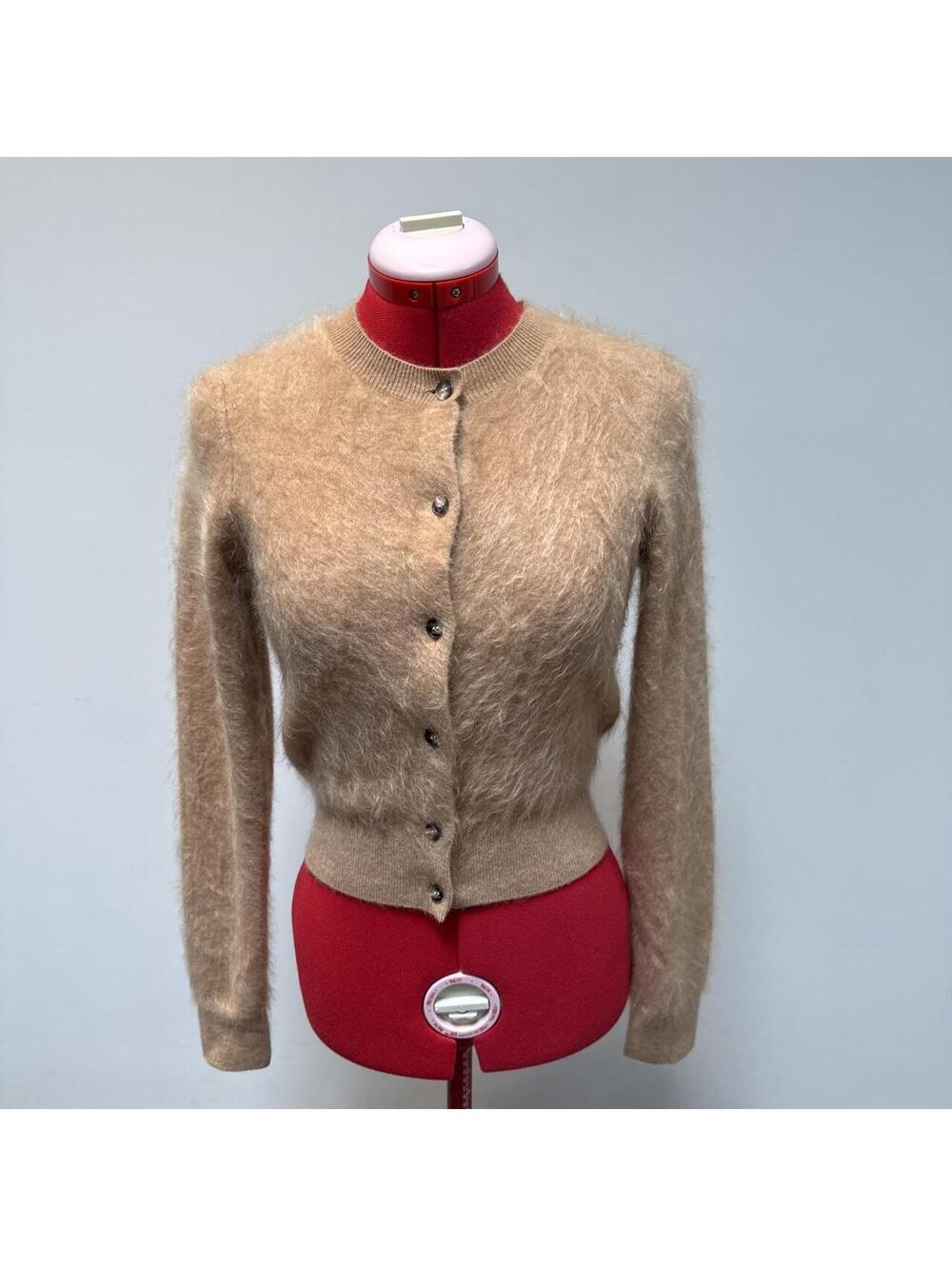 Naked Cashmere Women's Tan and Cream Cardigan